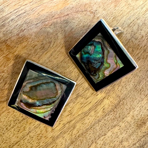 Accessories - Vintage abalone earrings!